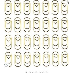 Heart paper clips